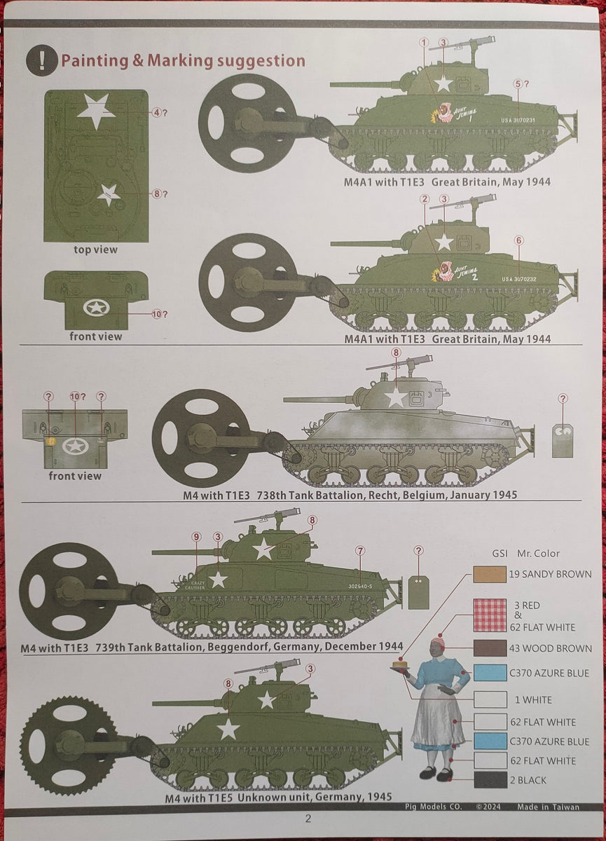 PIG MODELS 1/35 WWII U.S ARMY T1E3 / T1E5 Mine Exploder – AFV HOBBY