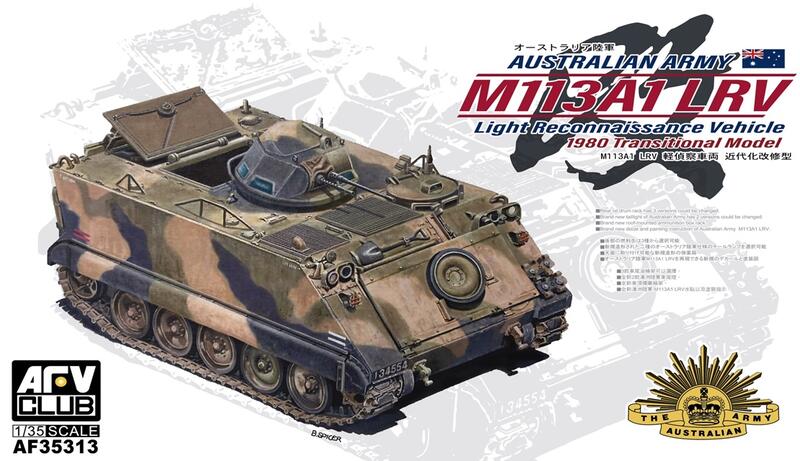 AFV CLUB 1/35 Australia Army M113A1 LRV 1980 Transitional Model