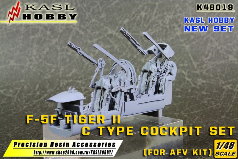 KASL Hobby 1/48 F-5F Tiger II C Type Cockpit Set Resin detail upgrade set for AFV CLUB