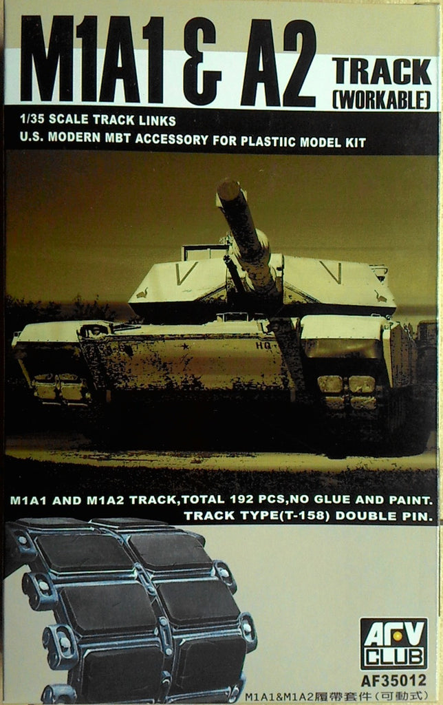 AFV CLUB 1/35 M1A1 & A2 Track links type T-158 workable