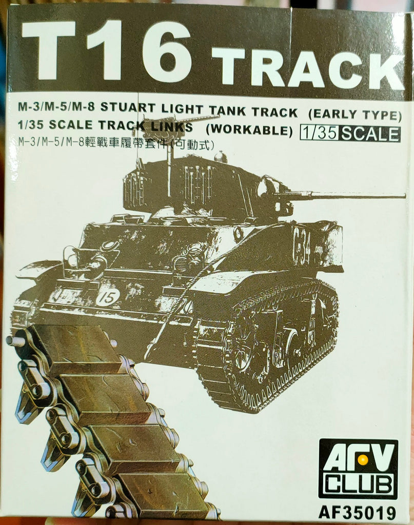 AFV CLUB 1/35 T-16 track for M3 / M5 / M8 Stuart light tank Early type workable