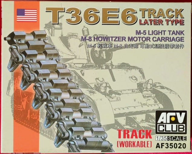 AFV CLUB 1/35 M3 M5 M8 Stuart Track late type T36E6 workable