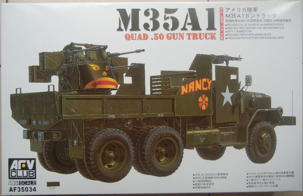 AFV Club 1/35 US Army M35A1 QUAD .05 Gun Truck Vietnam War
