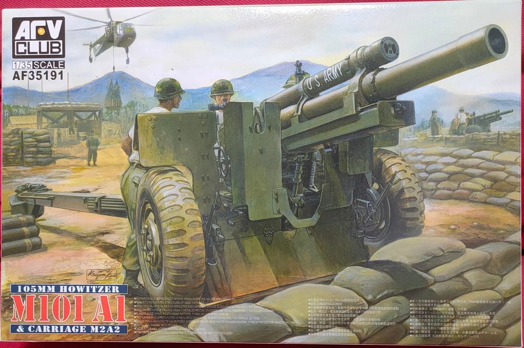 AFV CLUB 1/35 105mm Howitzer M101A1 & Carriage M2A2