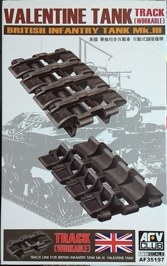 AFV Club 1/35 British Valentine Infantry Tank Track workable