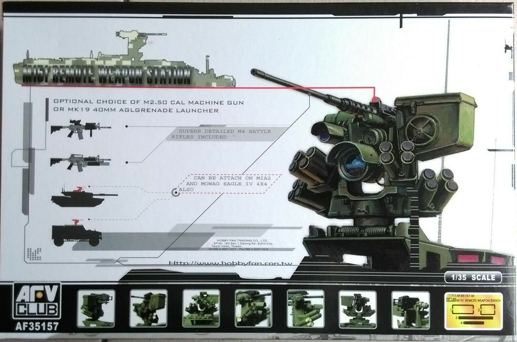 AFV CLUB 1/35 M151 REMOTE Weapon station & M4 Rifles