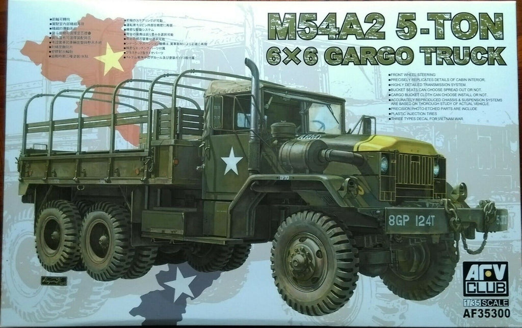 AFV Club 1/35 U.S. M54A2 6x6 5-ton Cargo Truck vehicle