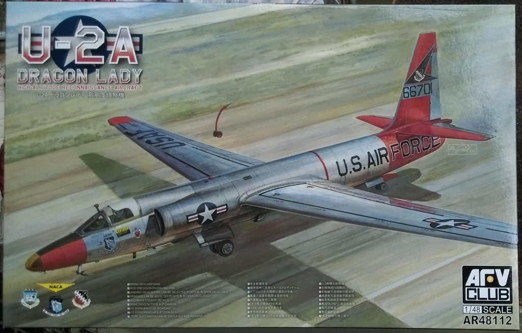 AFV CLUB 1/48 U.S U-2A Dragon Lady High-Altitude Reconnaissance Aircraft