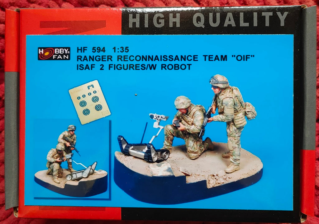 Hobby fan 1/35 Ranger reconnaissance Team "OIF" ISAF 2 figures & Robot