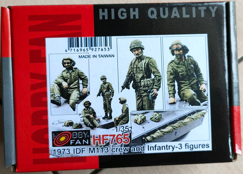 hobby fan 1/35 IDF M113 crew & infantry 3 figures & Accessories resin