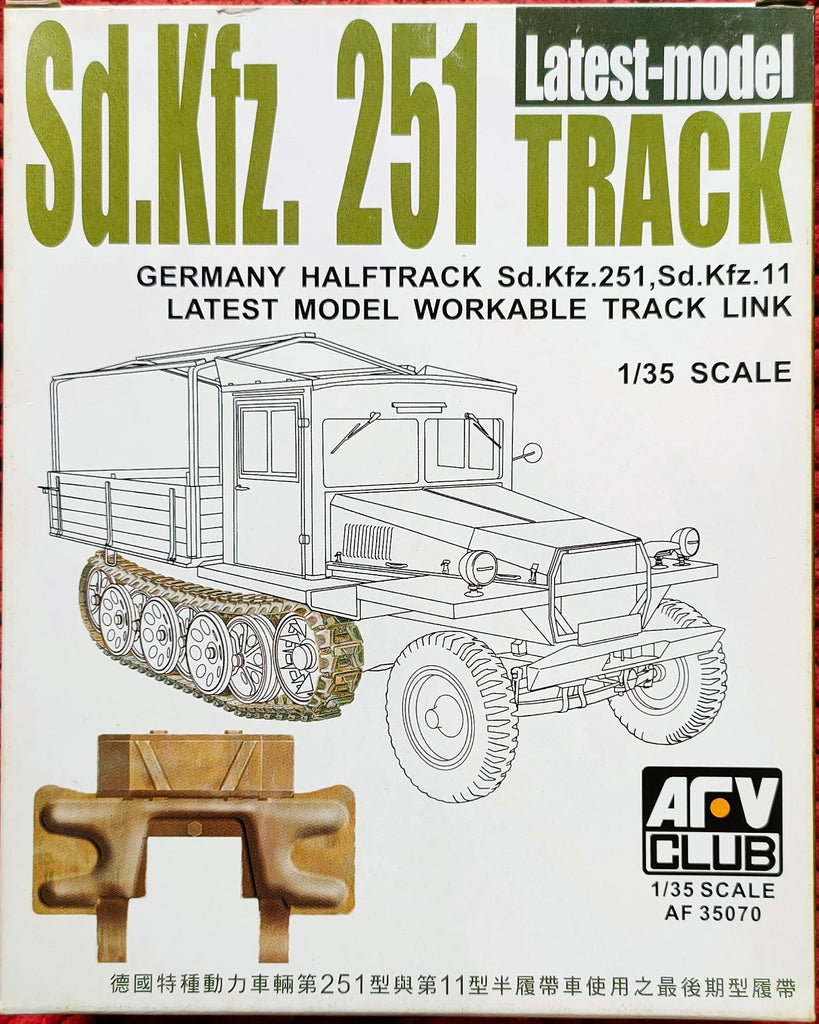 AFV CLUB 1/35 Sd.Kfz. 251 workable Track link latest model steel type