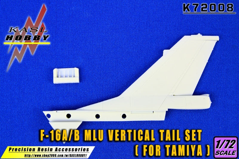 KASL Hobby 1/72 F-16A/B MLU Vertical Tail Set for TAMIYA