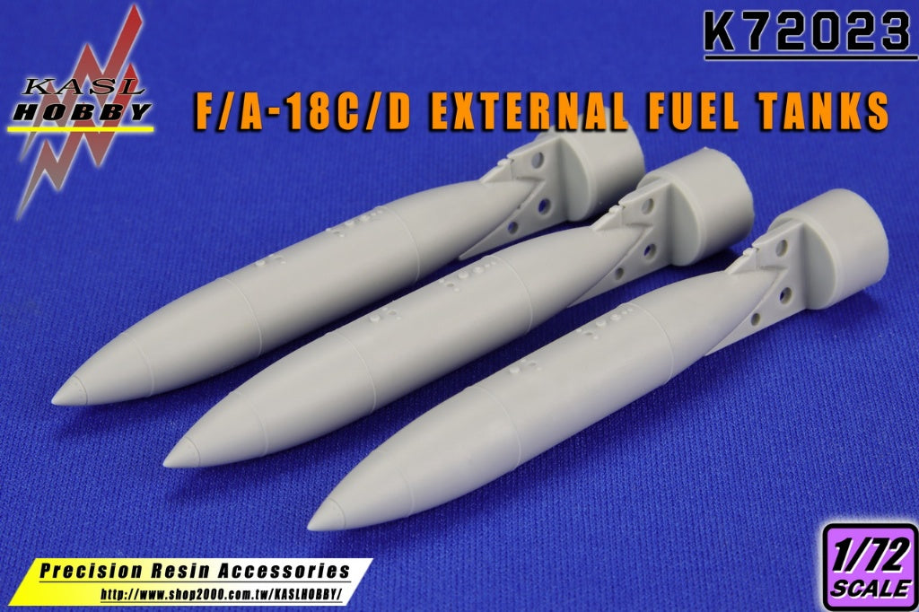 KASL Hobby 1/72 F/A-18C/D External Fuel Tanks 3 set