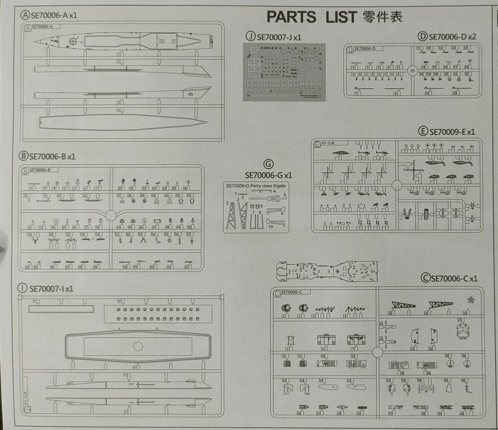 oulovページ AFV CLUB 1/700 U.S Navy Oliver Hazard Perry class Frigate Full