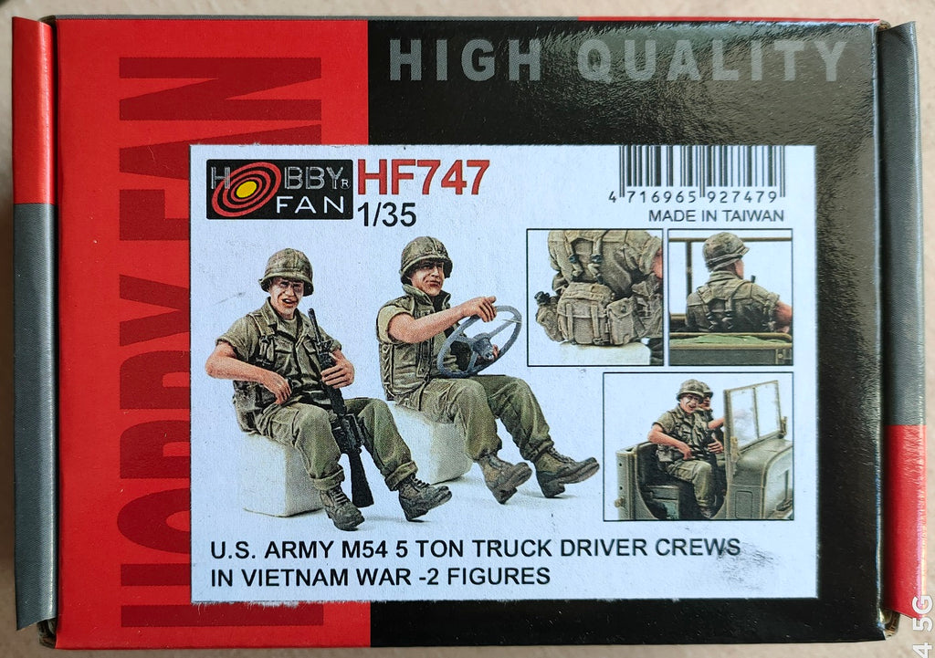 hobby fan 1/35 U.S Army M54 5Ton series Truck Driver Crews NAM war 2 figures