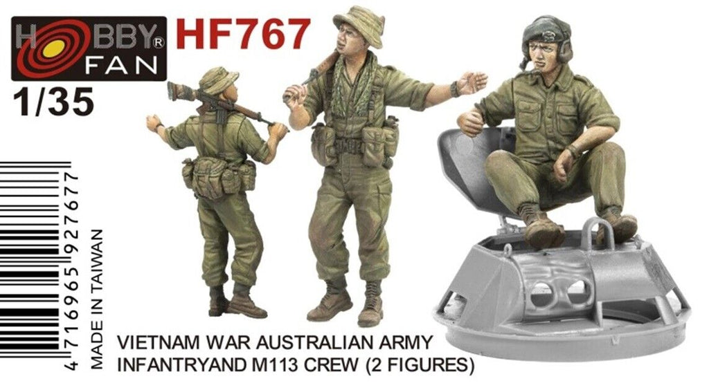 Hobby fan 1/35 VIETNAM War Australian Army Infantry & M113 Crew 2 figures