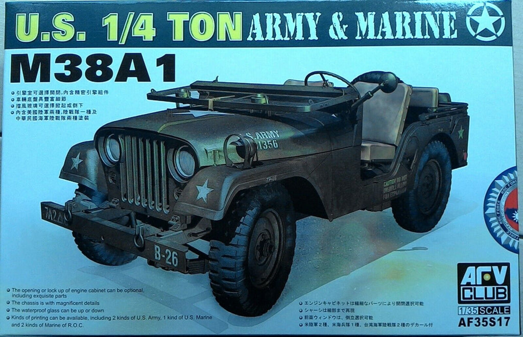 AFV Club 1/35 U.S. M38A1 1/4 ton 4x4 Jeep vehicle