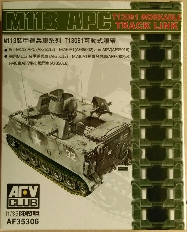 Afv club 1/35 M113 T130E1 workable Track Link AF35306 – AFV HOBBY