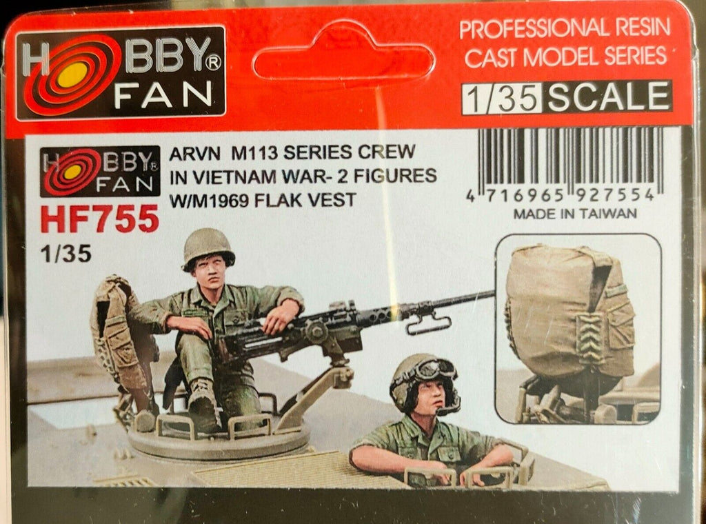 hobby fan 1/35 ARVN M113 Series crew in Vietnam war 2 figures w/ M1969 FLAK VEST