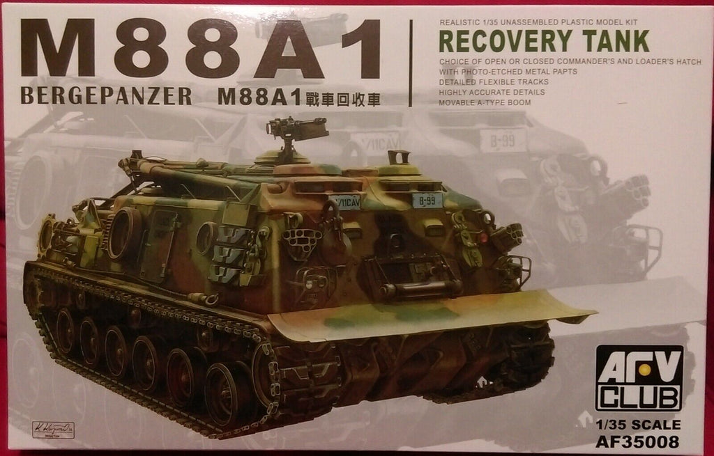 AFV Club 1/35 M88A1 RECOVERY TANK Bergepanzer Engineering vehicle