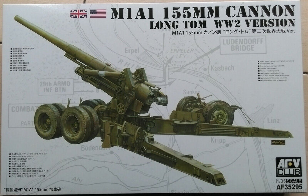 AFV CLUB 1/35 U.S M1A1 155mm CANNON Long Tom WWII Version