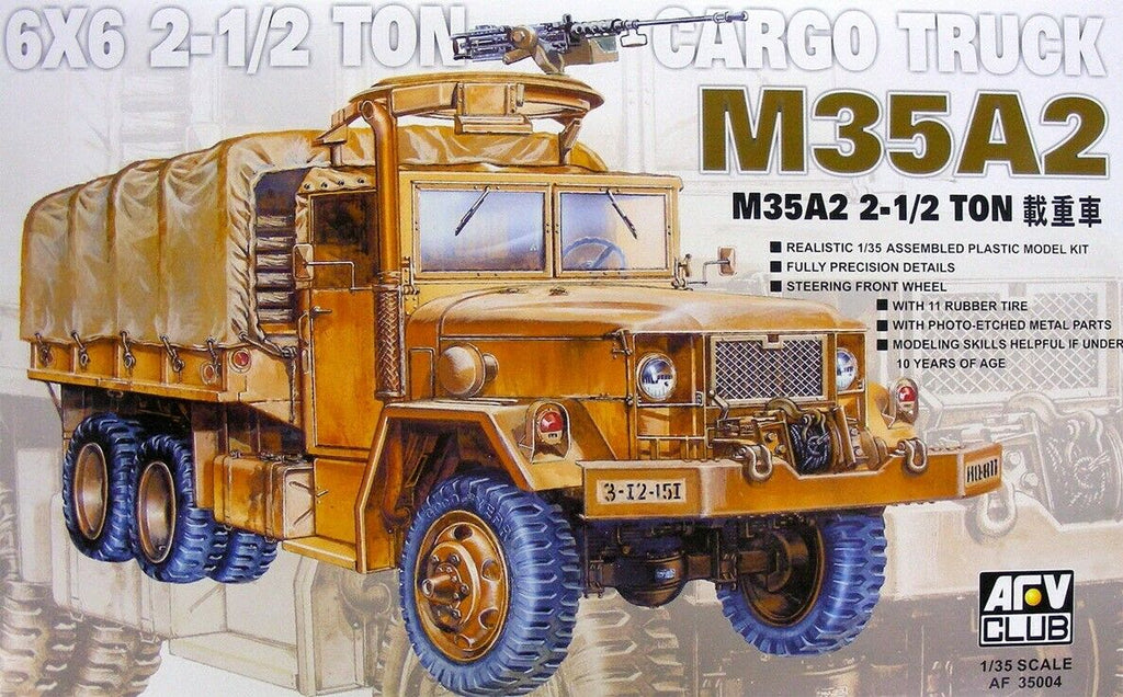 AFV Club 1/35 U.S. M35A2 6x6 2-1/2 ton Cargo Truck vehicle