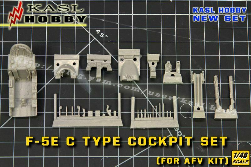 KASL Hobby 1/48 F-5E TIGER II C TYPE COCKPIT SET for AFV CLUB Resin upgrade - AFV HOBBY