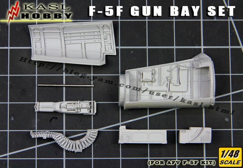 KASL Hobby 1/48 F-5F TIGER II Gun Bay Set for AFV CLUB resin upgrade - AFV HOBBY