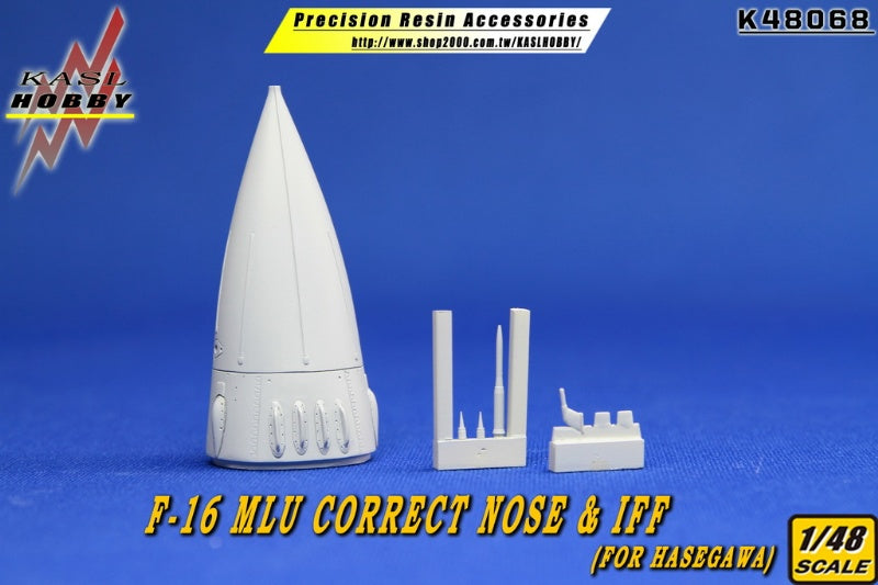 KASL HOBBY 1/48 F-16 MLU Correct Nose & IFF for Hasegawa resin conversion