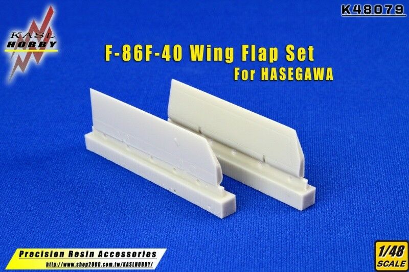 KASL Hobby 1/48 F-86F-40 Wing Flap Set for Hasegawa resin upgrade