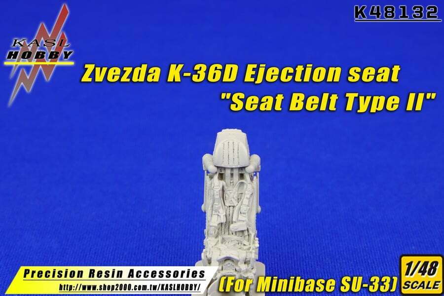 KASL Hobby 1/48 Zvezda K-36D Ejection seat Seat Belt Type II for MINIBASE SU-33