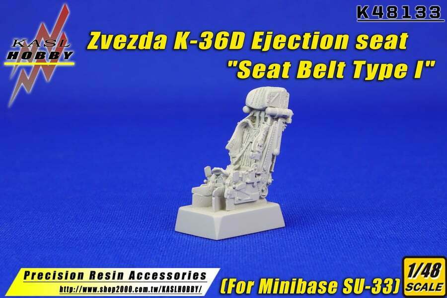 KASL Hobby 1/48 Zvezda K-36D Ejection seat "Seat Belt Type I" for MINIBASE SU-33