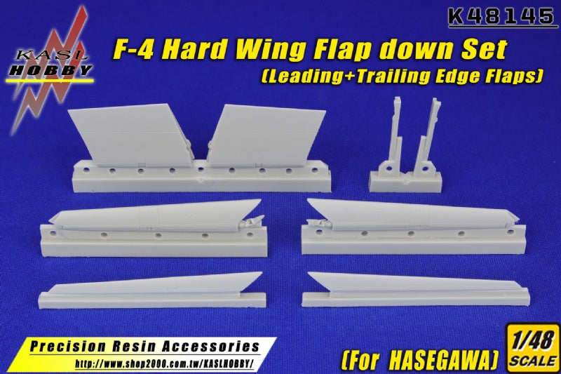 KASL Hobby 1/48 F-4 Hard Wing Flap down Set For Hasegawa kit