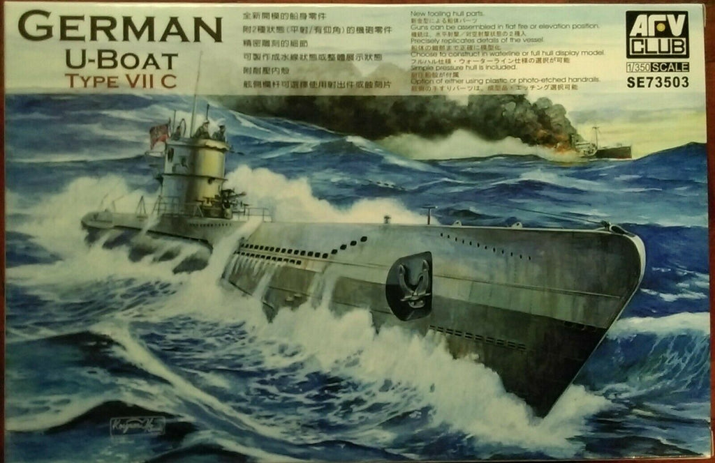 AFV CLUB 1/350 GERMAN U-BOAT TYPE VII C Submarine SE 73503 – AFV HOBBY