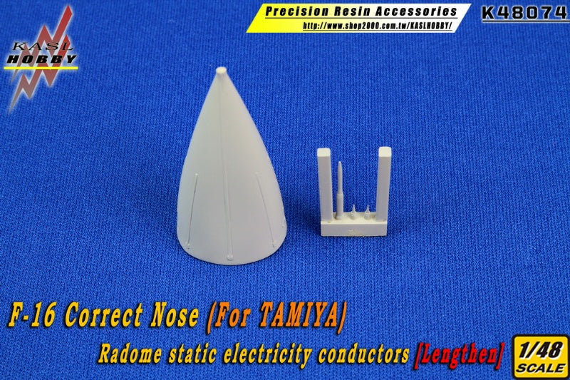 KASL Hobby 1/48 F-16 Correct Nose Lengthen Static electricity conductors