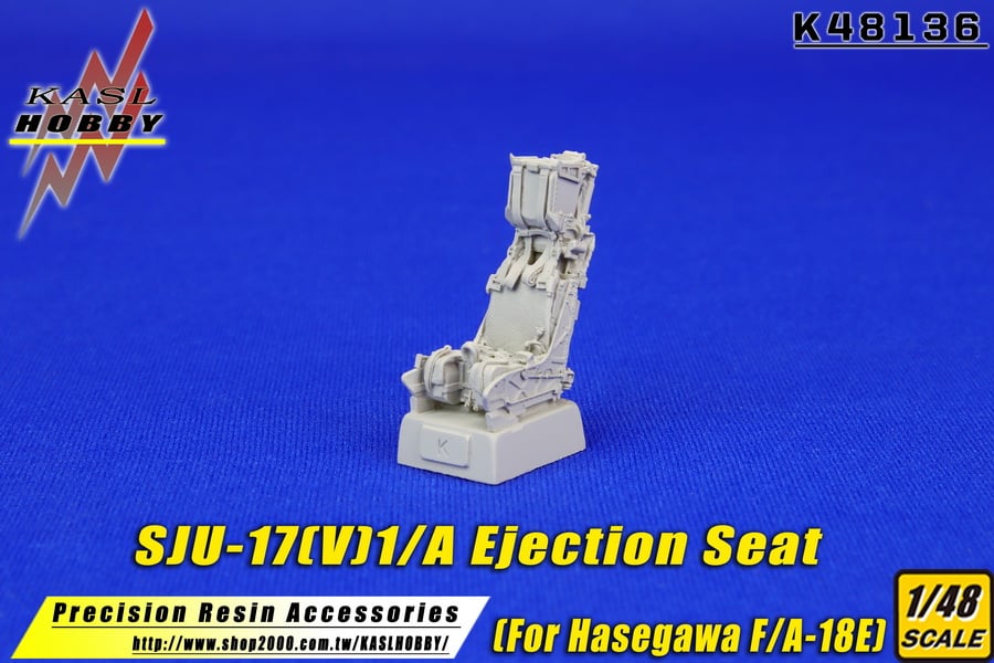 KASL Hobby 1/48 SJU-17(V)1/A Ejection Seat for Hasegawa F/A-18E Resin upgrade