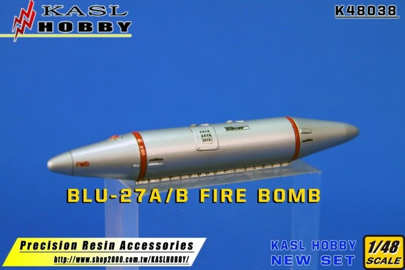KASL Hobby 1/48 750lb napalm BLU-27A/B Fire Bomb resin set